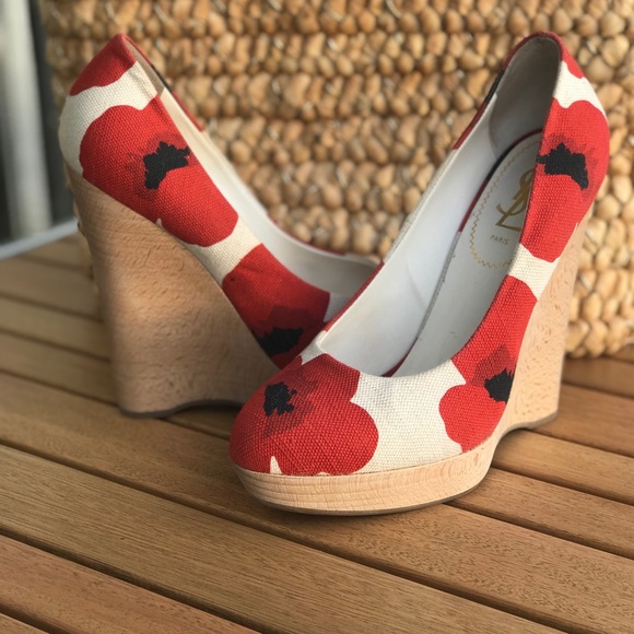 YSL Marimekko Collaboration Platform Size 9 in good preowned condition no flaws - Picture 4 of 8